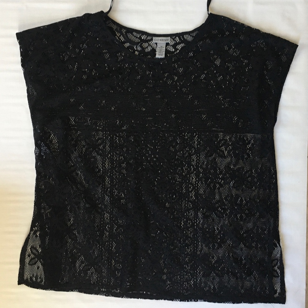 Catherines Plus Size Lace Top 2X 22/24W